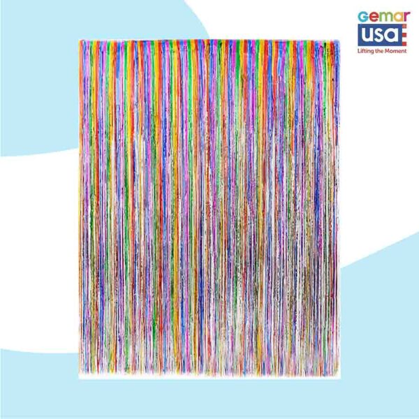 Rainbow Foil Party Curtain 36x96 inch 816665
