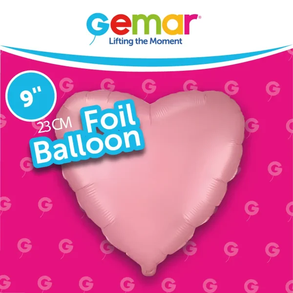 Pastel Pink Heart 174267 9"