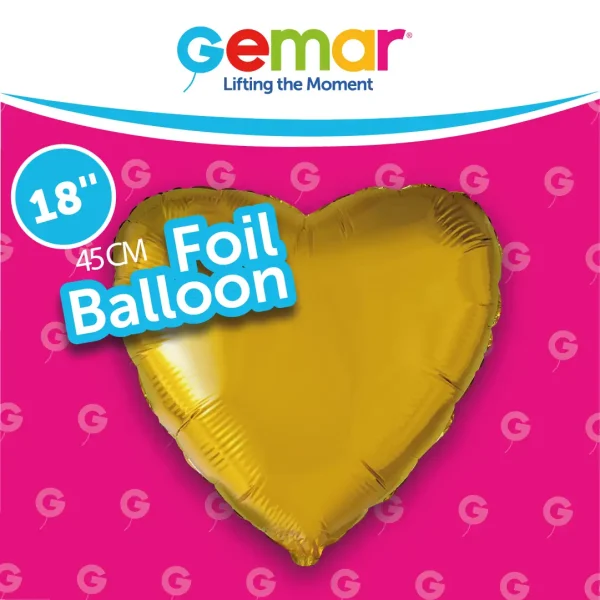 Gold Heart 173901 18"