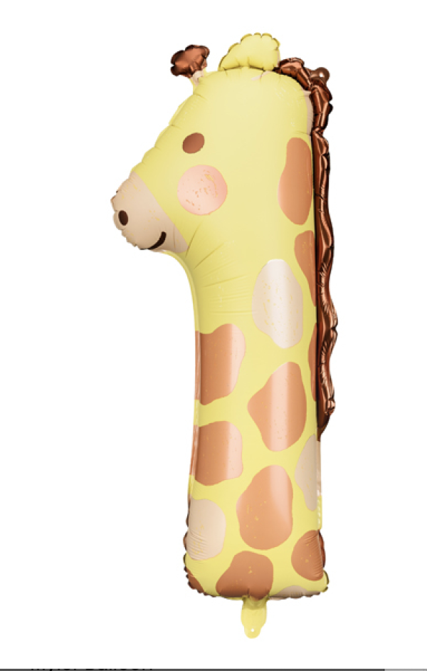Foil balloon Number 1 - Giraffe